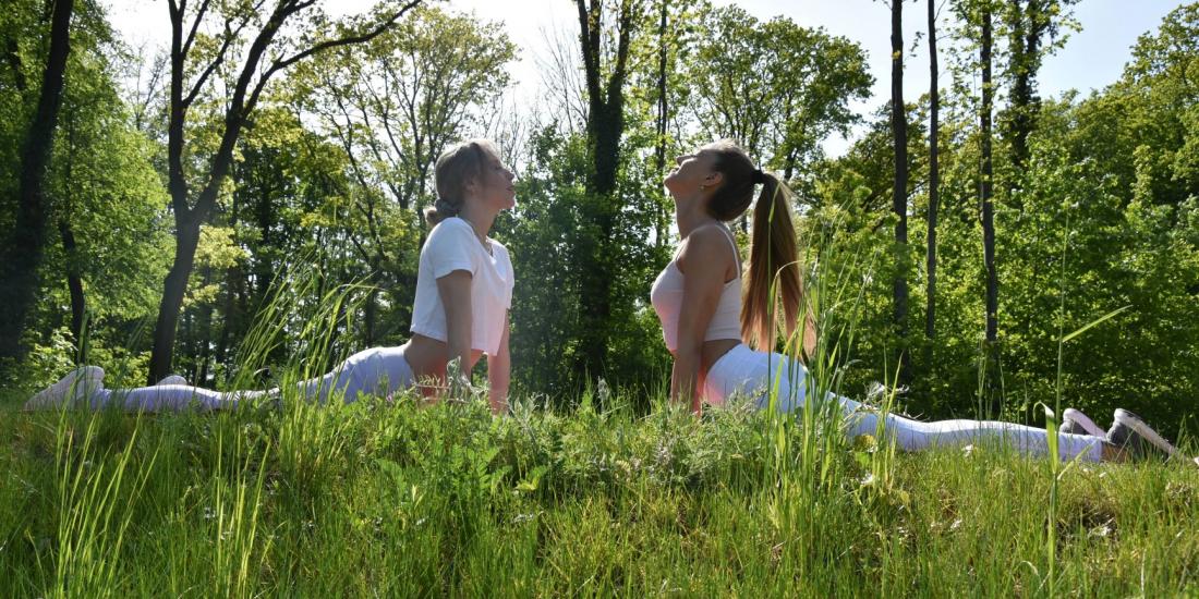 ladies at Vienna forest bathing